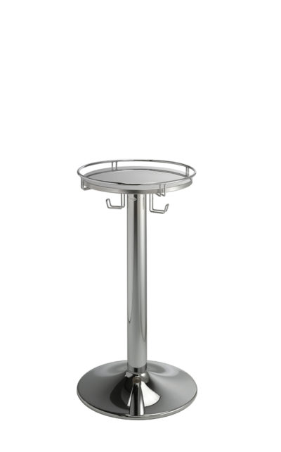 Tavolino piano rotondo con anello